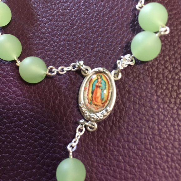 Car Blessing Green Beads Handmade - Picture 2 of 4